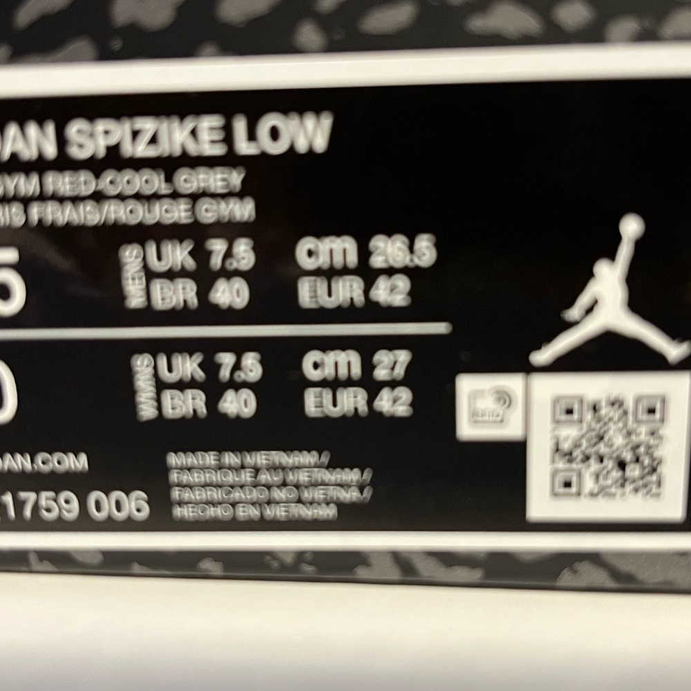 Jordan Spizike low size 8.5 men’s